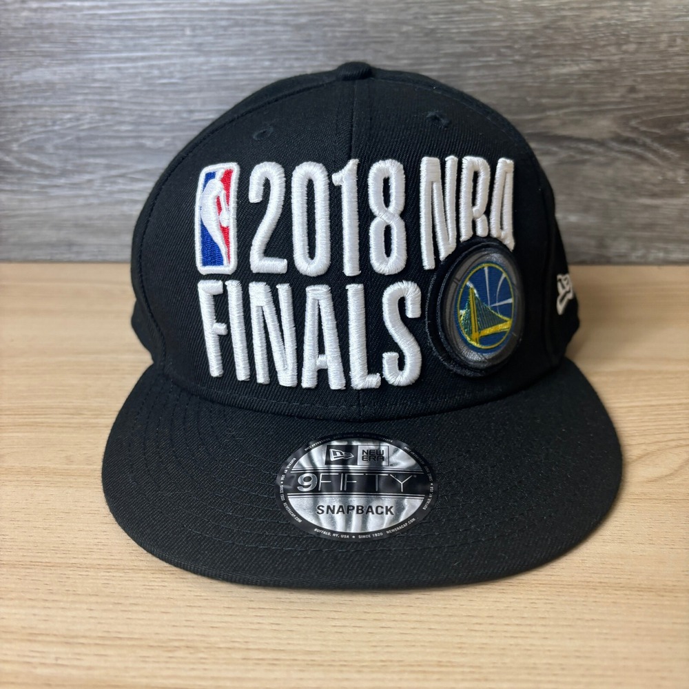 Golden State Warriors Hat Cap Snap Back Black NBA Finals 2018 Basketball New Era